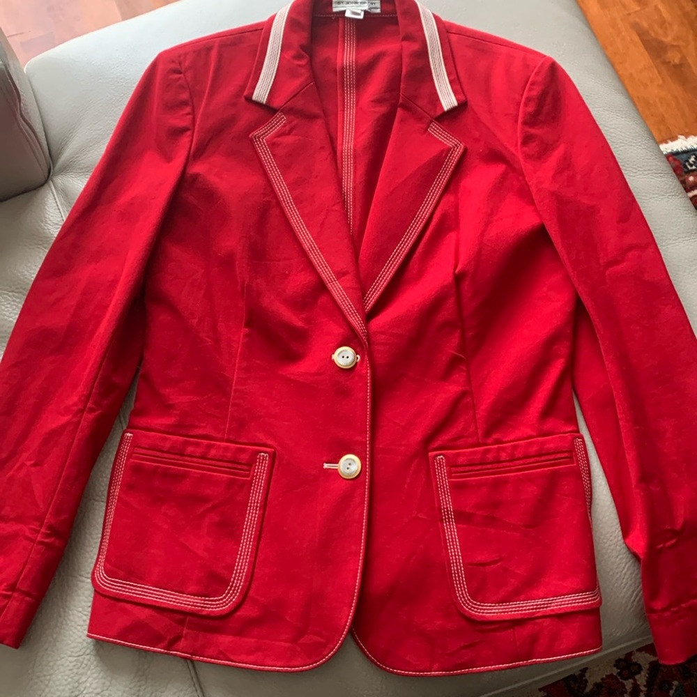 ST-JOHN SPORT red blazer size small